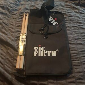 Vic Firth Black Drumstick Bag with Drumsticks